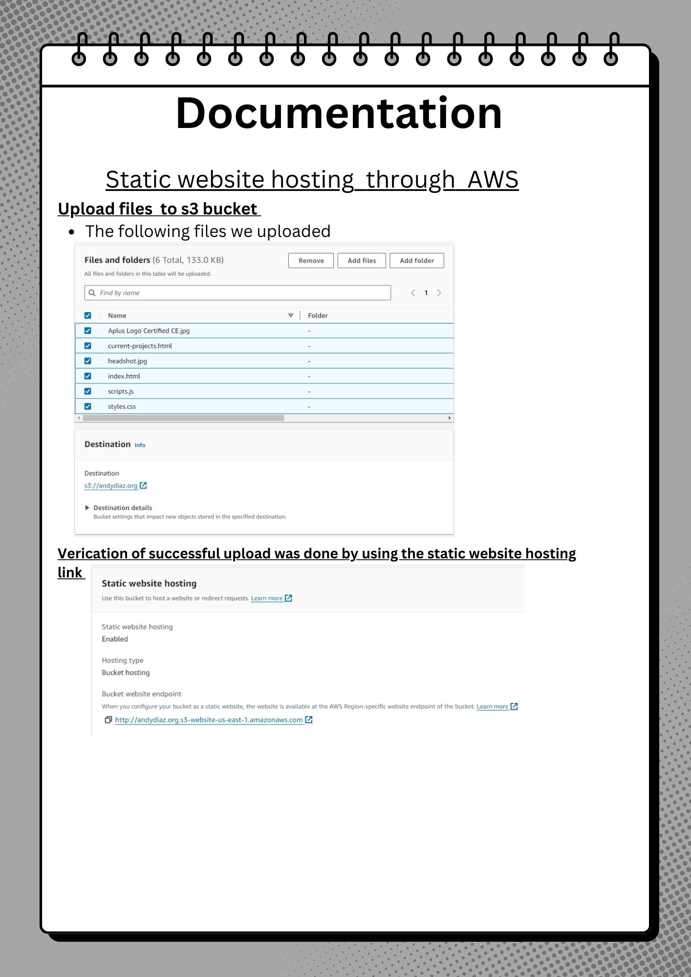 Static Website full view